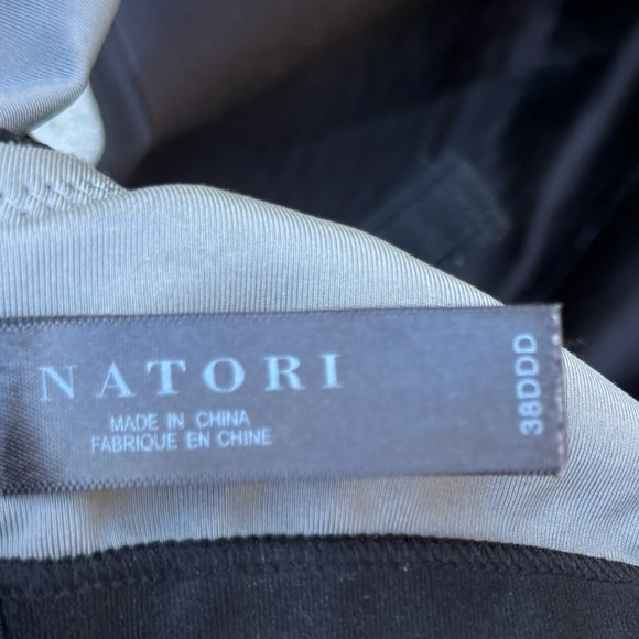 Natori Yogi Contour Underwire Grey Black Sports Bra 38DDD - Picture 3 of 5